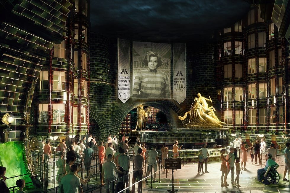 an artist's rendering of harry potter and the battle at the ministry
