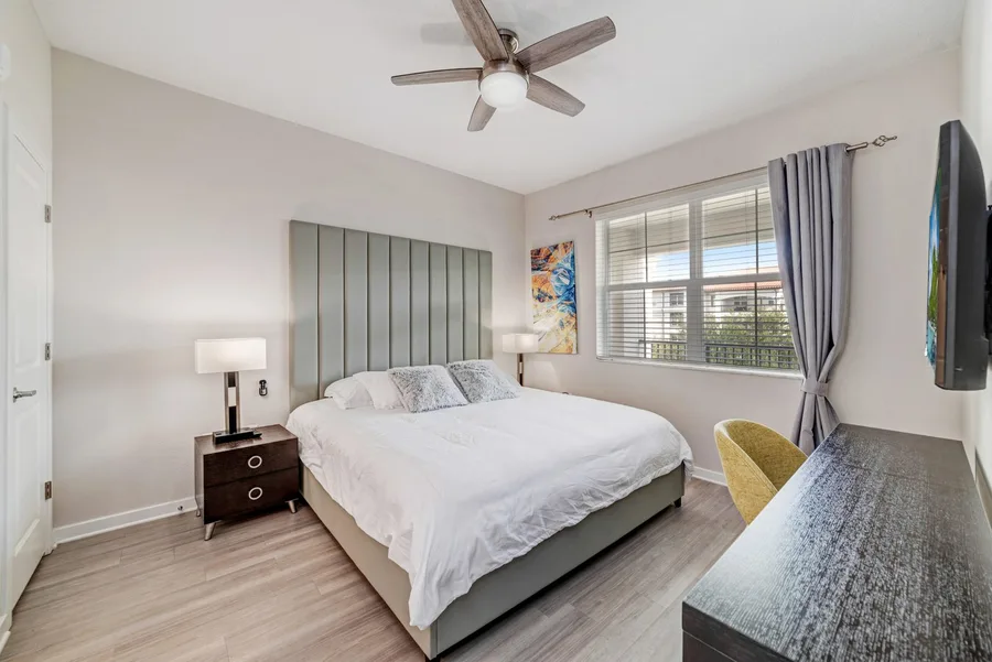 Master bedroom with king bed